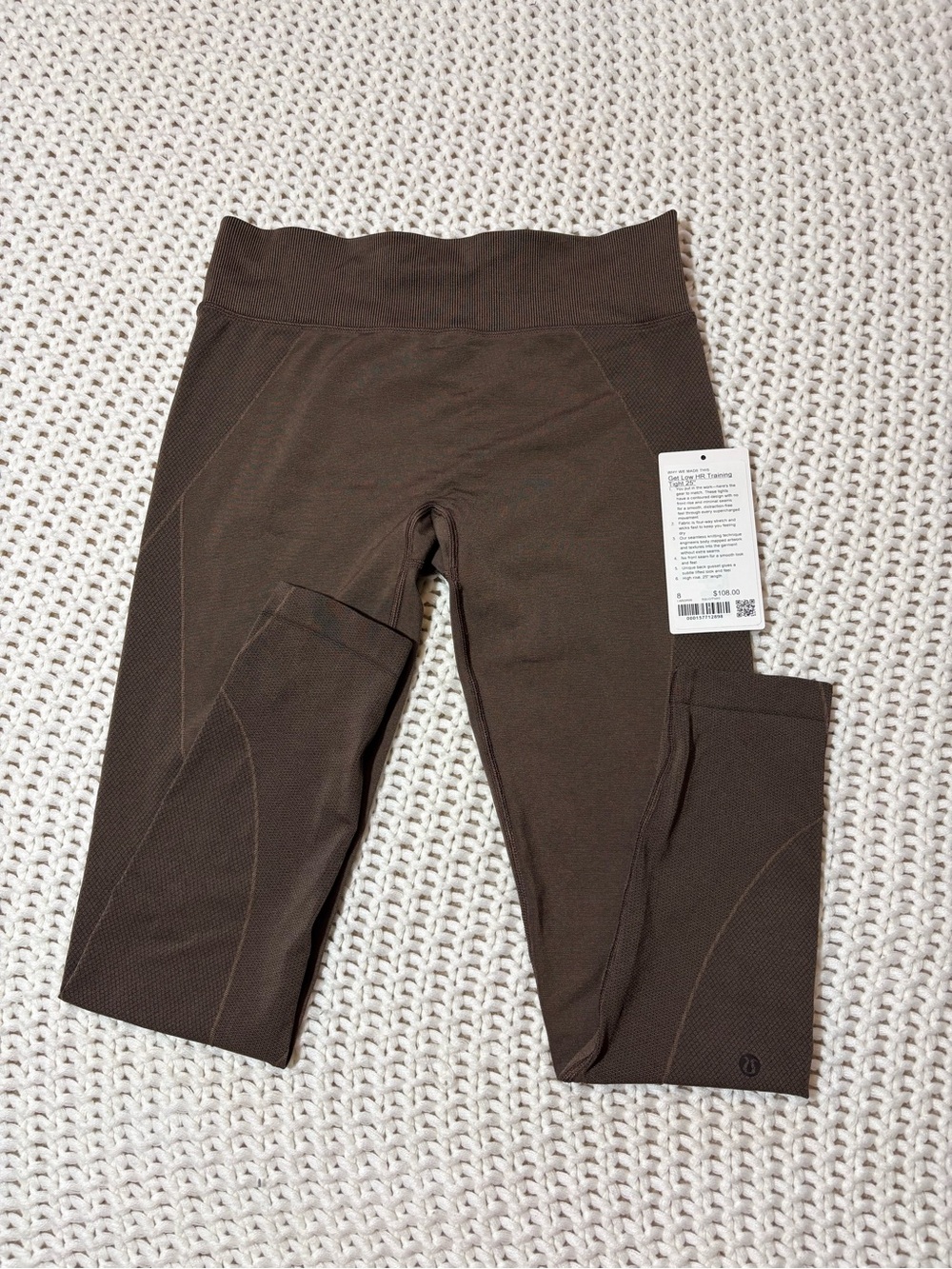 Lululemon get low hr training tight 25” size 8